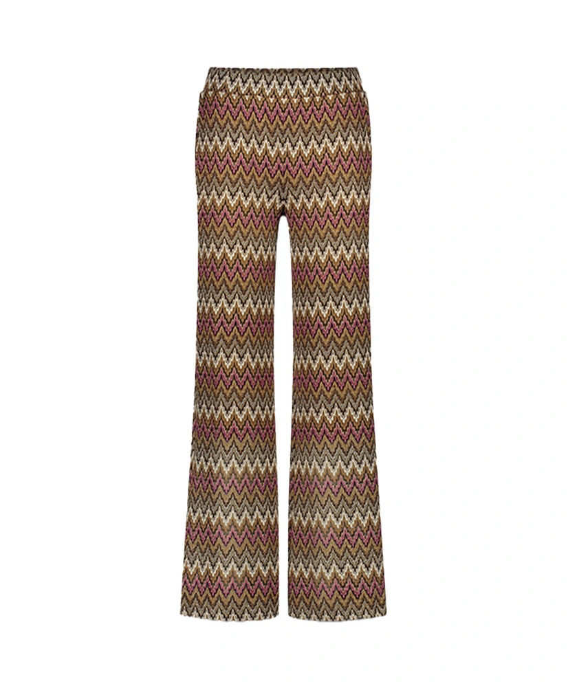 Summum Broek Wide Leg Zig Zag
