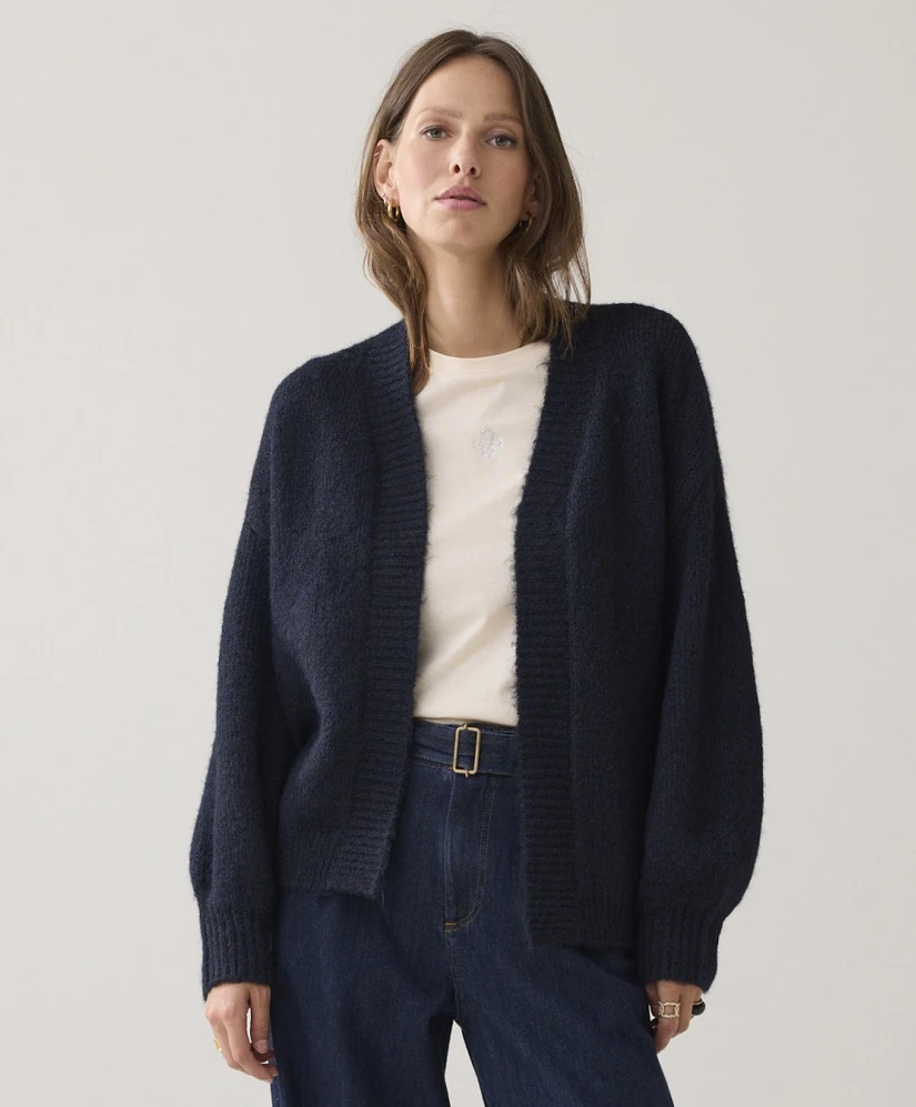 Summum Cardigan Puff Sleeve