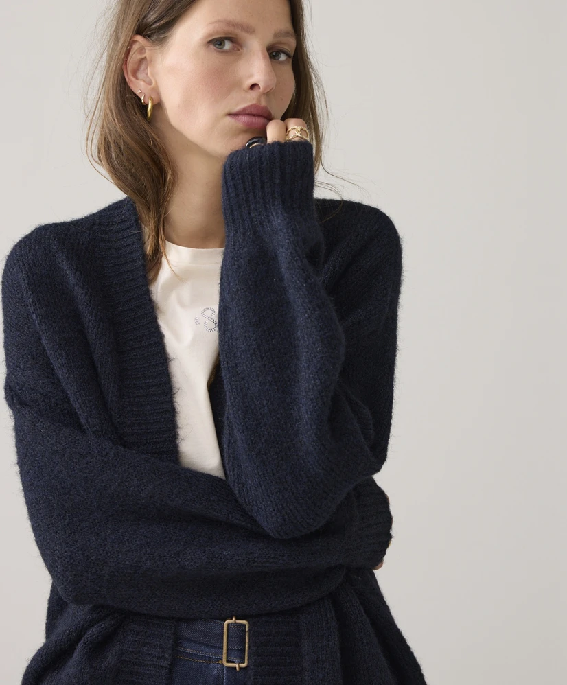 Summum Cardigan Puff Sleeve