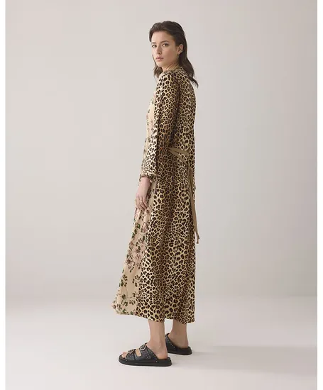 Summum Maxi Jurk Flower Animal