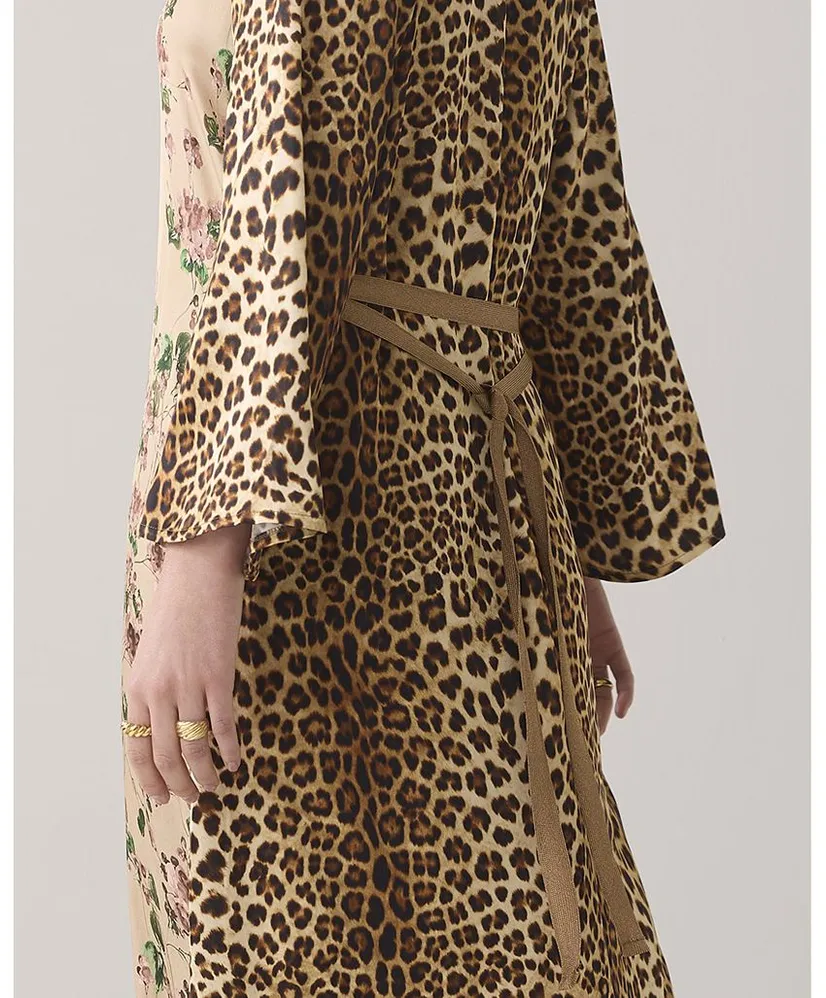 Summum Maxi Jurk Flower Animal