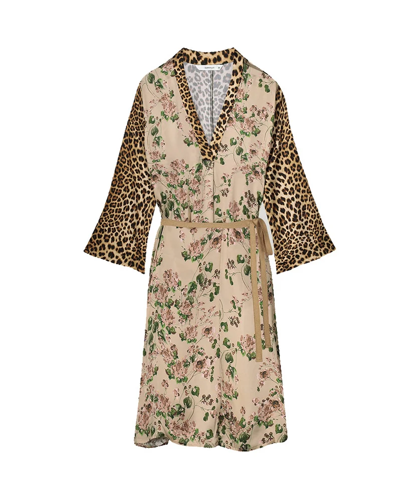 Summum Maxi Jurk Flower Animal