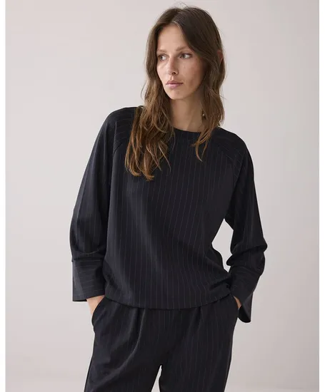 Summum Top Scuba Pinstripe