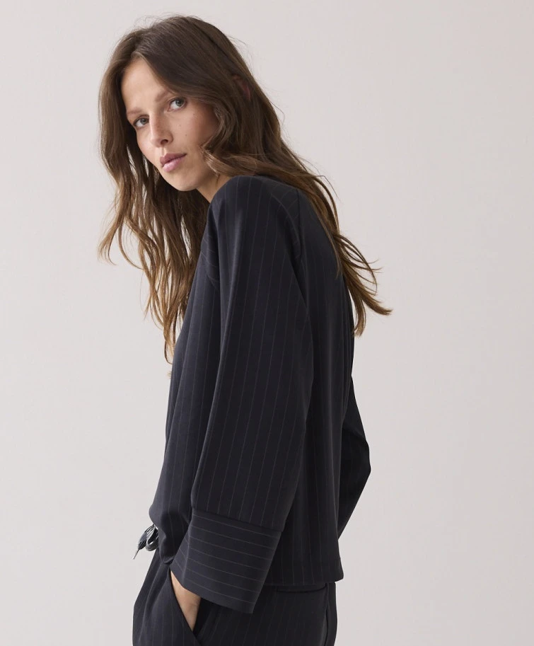 Summum Top Scuba Pinstripe