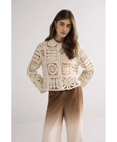 Summum Vest Crochet Flower