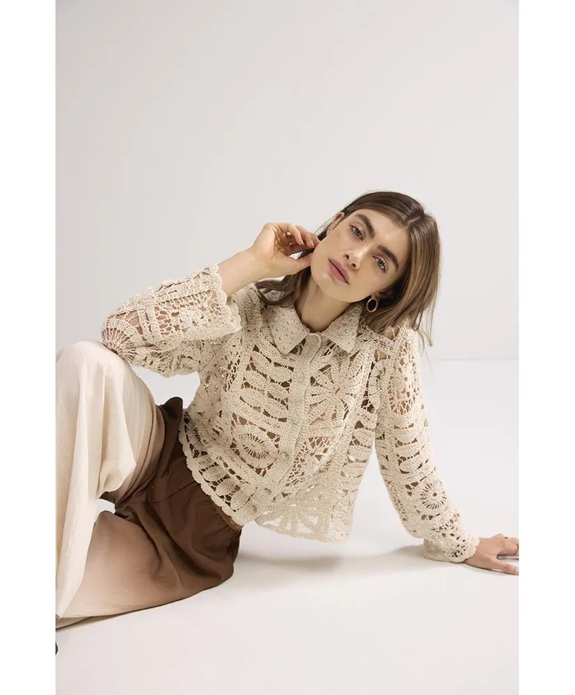 Summum Vest Crochet Flower