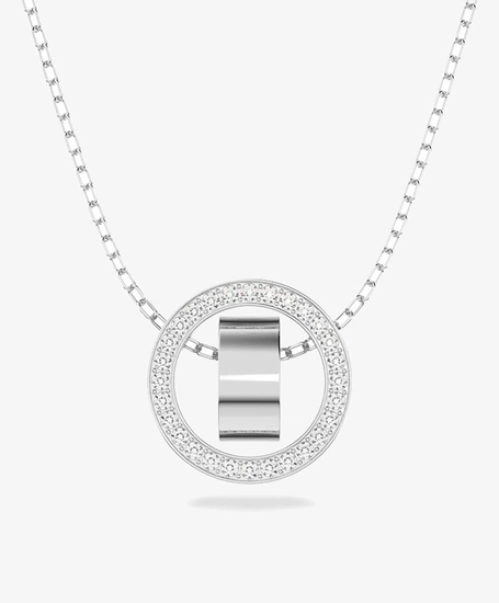 Swarovski Ketting Hollow Circle