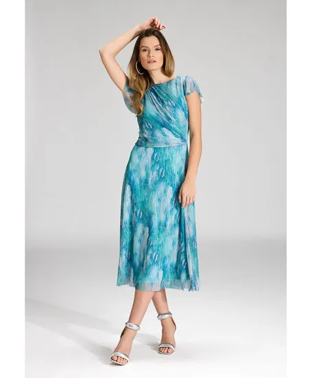SWING Maxi Jurk Allover Print