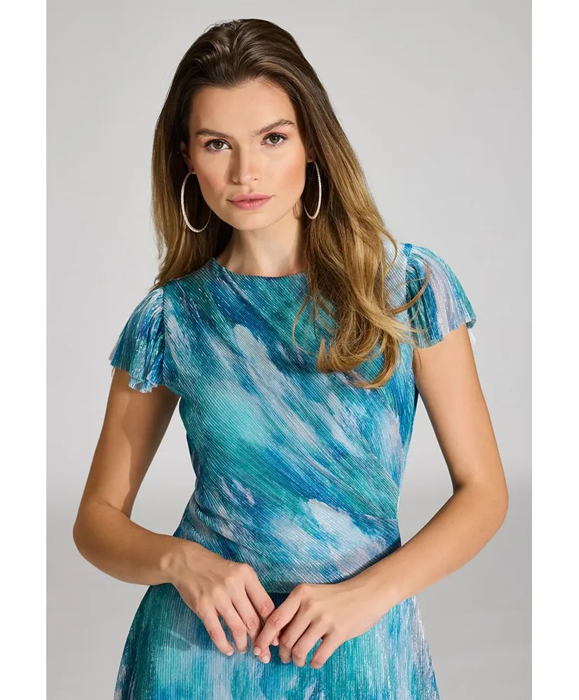 SWING Maxi Jurk Allover Print