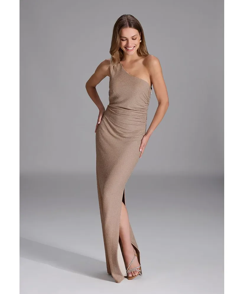 SWING Maxi Jurk Offshoulder Split