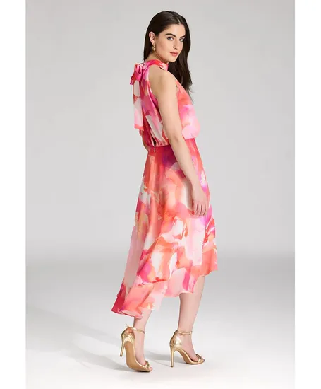 SWING Midi Jurk Allover Print