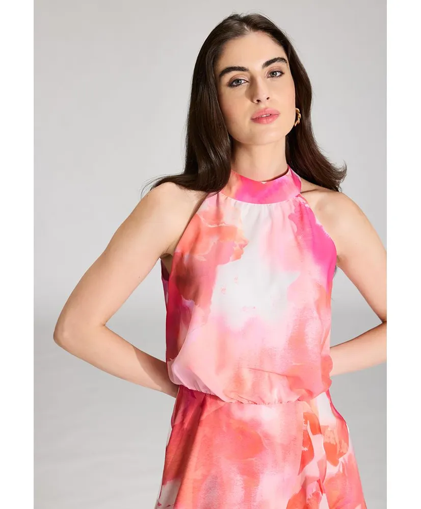 SWING Midi Jurk Allover Print