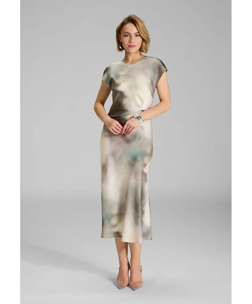 SWING Midi Jurk Allover Print