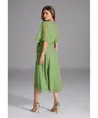 SWING Midi Jurk Ruffle