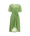 SWING Midi Jurk Ruffle
