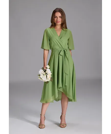 SWING Midi Jurk Ruffle