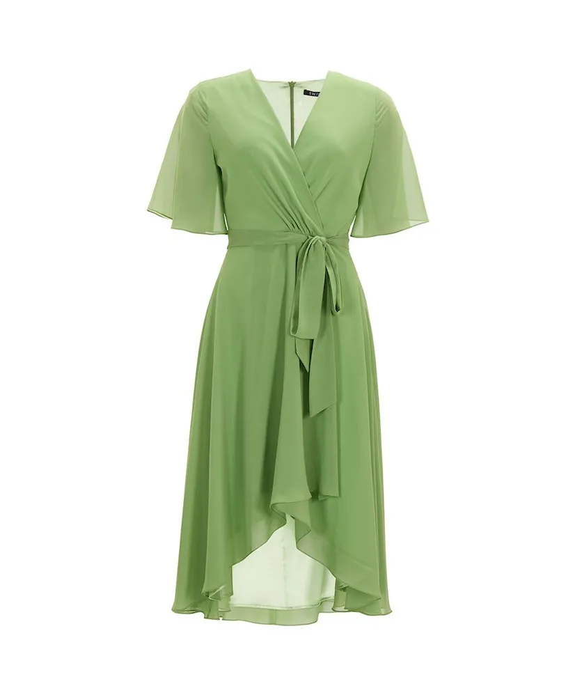 SWING Midi Jurk Ruffle