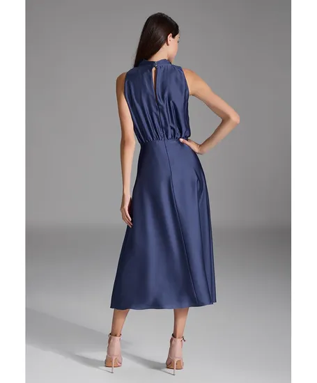 SWING Midi Jurk Satin