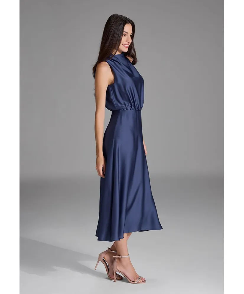 SWING Midi Jurk Satin
