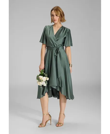 SWING Midi Jurk Strikdetail