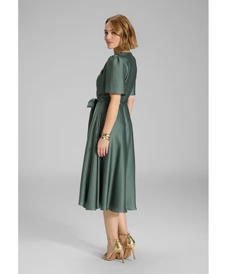 SWING Midi Jurk Strikdetail