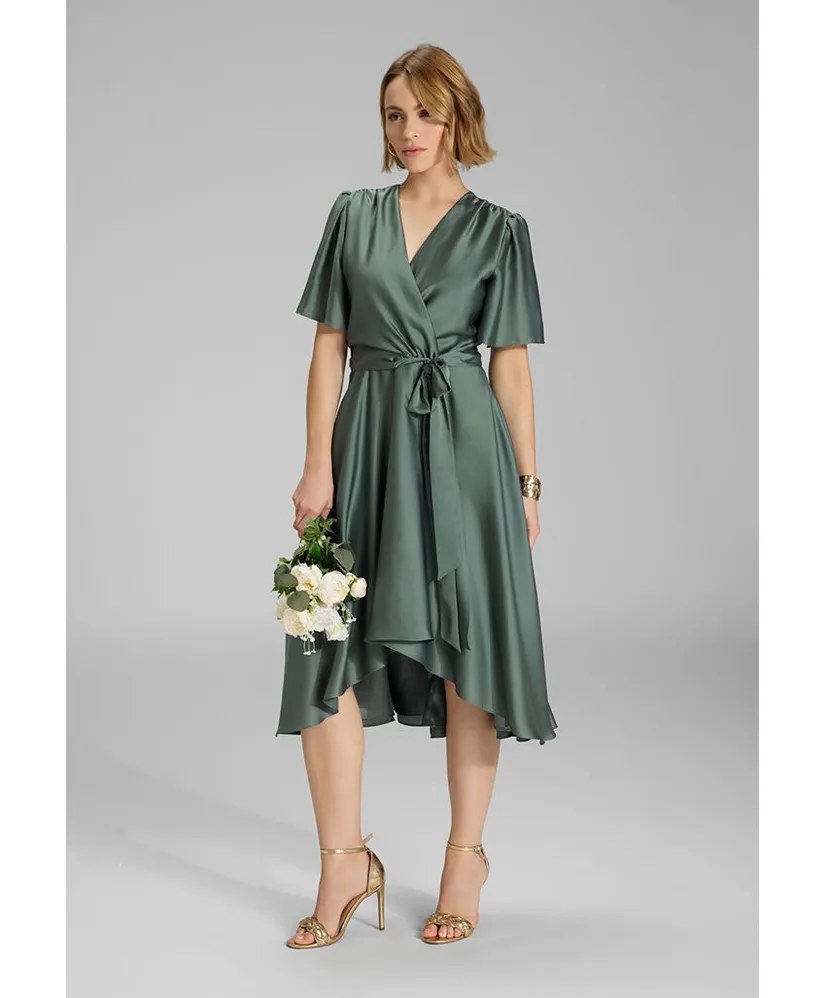 SWING Midi Jurk Strikdetail