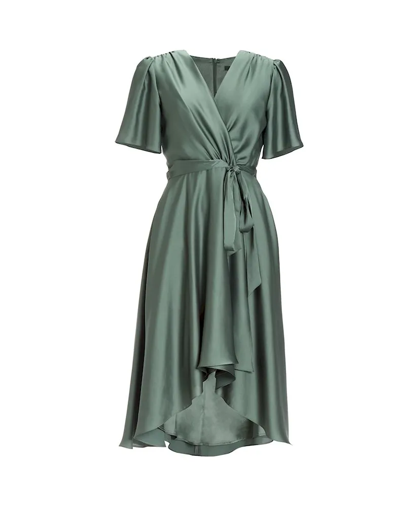 SWING Midi Jurk Strikdetail