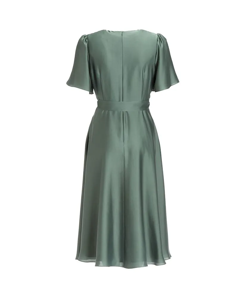 SWING Midi Jurk Strikdetail