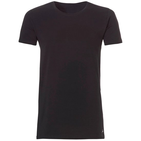 ten Cate T-Shirt Long O-Neck 2-pack Zwart