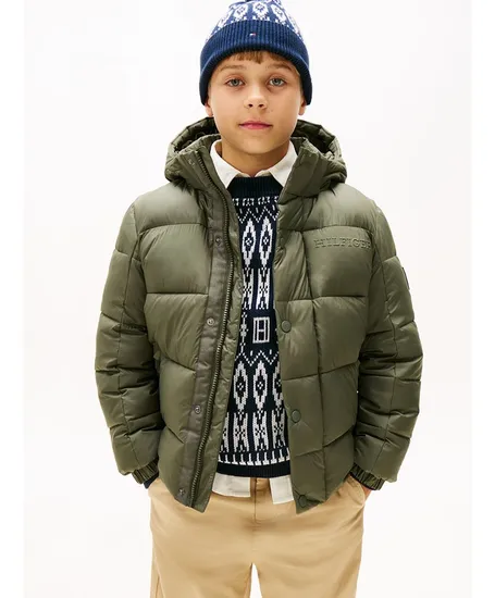 Tommy Hilfiger Jas Matt Shine Embossed