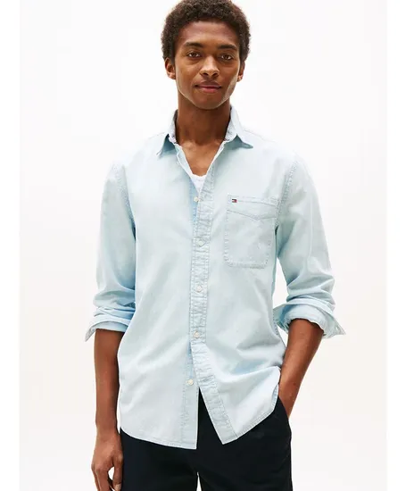 Tommy Hilfiger Overhemd Chambray Regular Fit