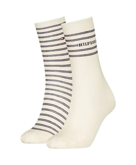 Tommy Hilfiger Sokken Logo Stripe 2-Pack