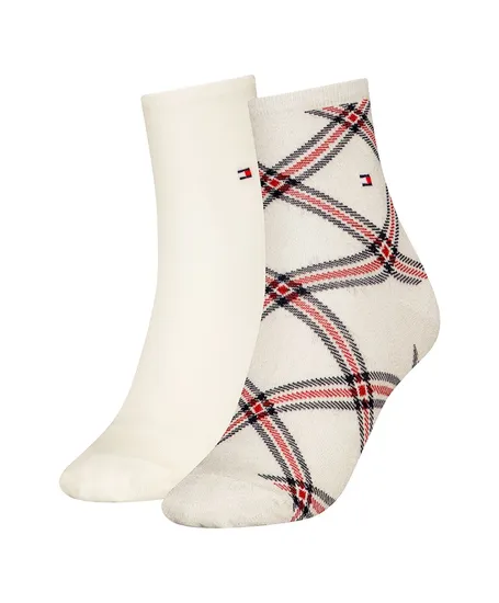 Tommy Hilfiger Sokken Ruit 2-Pack