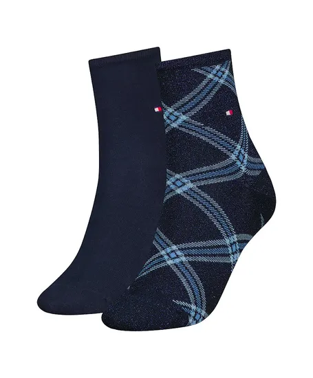 Tommy Hilfiger Sokken Ruit 2-Pack
