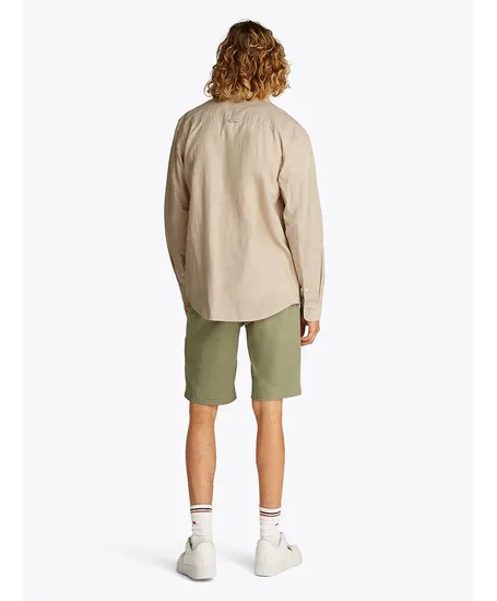 Tommy Jeans Overhemd Linen Blend Regular Fit