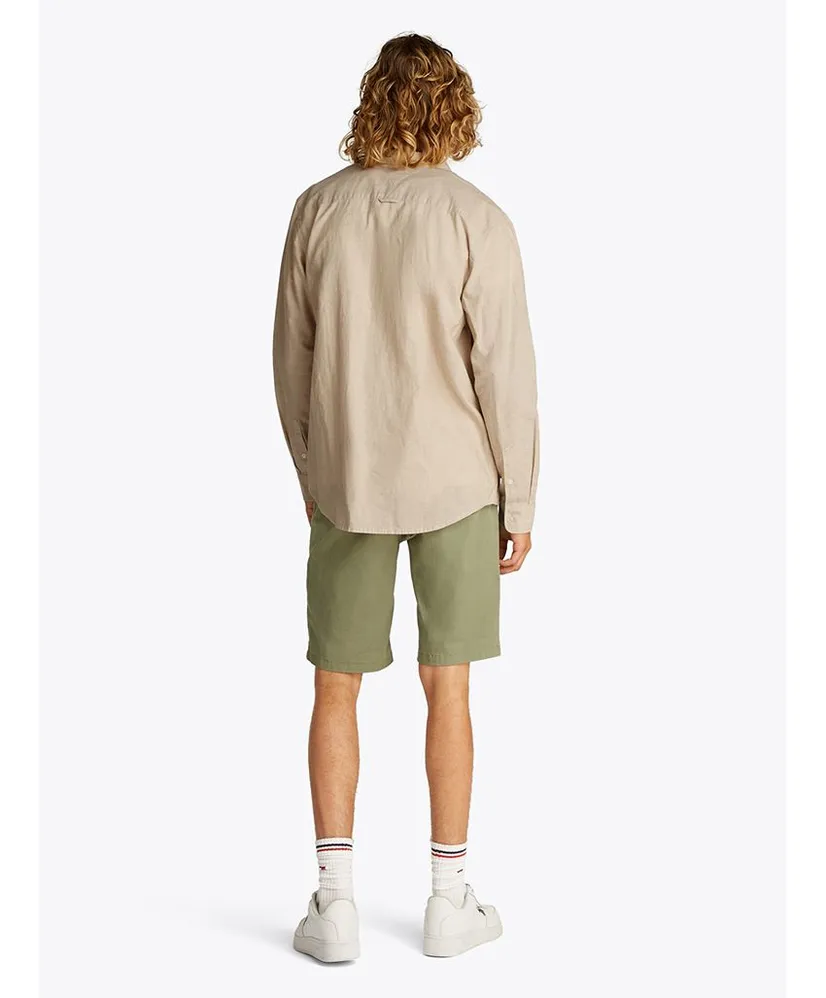 Tommy Jeans Overhemd Linen Blend Regular Fit