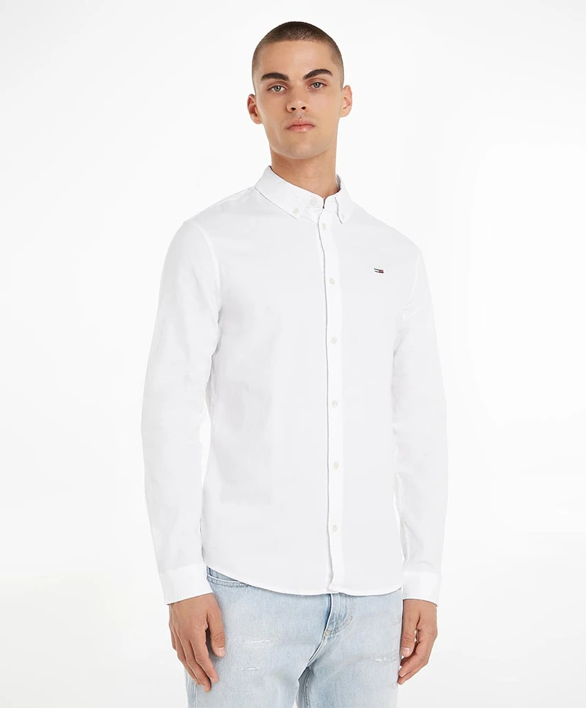 Tommy Jeans Overhemd Oxford Slim Stretch