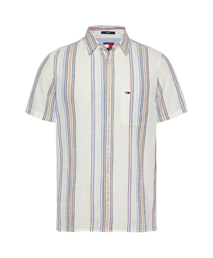 Tommy Jeans Overhemd Slub Stripe