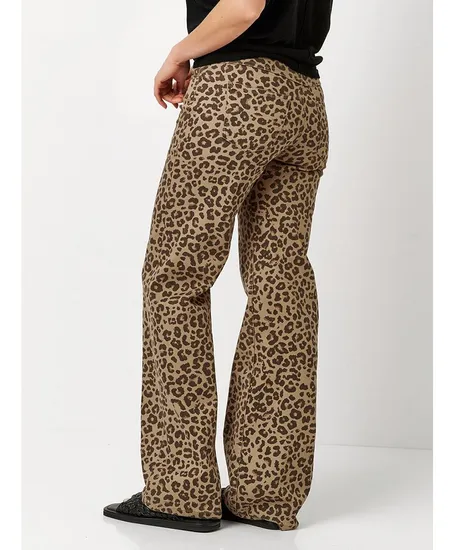 TONI Broek Ella Wide Leg Leopard