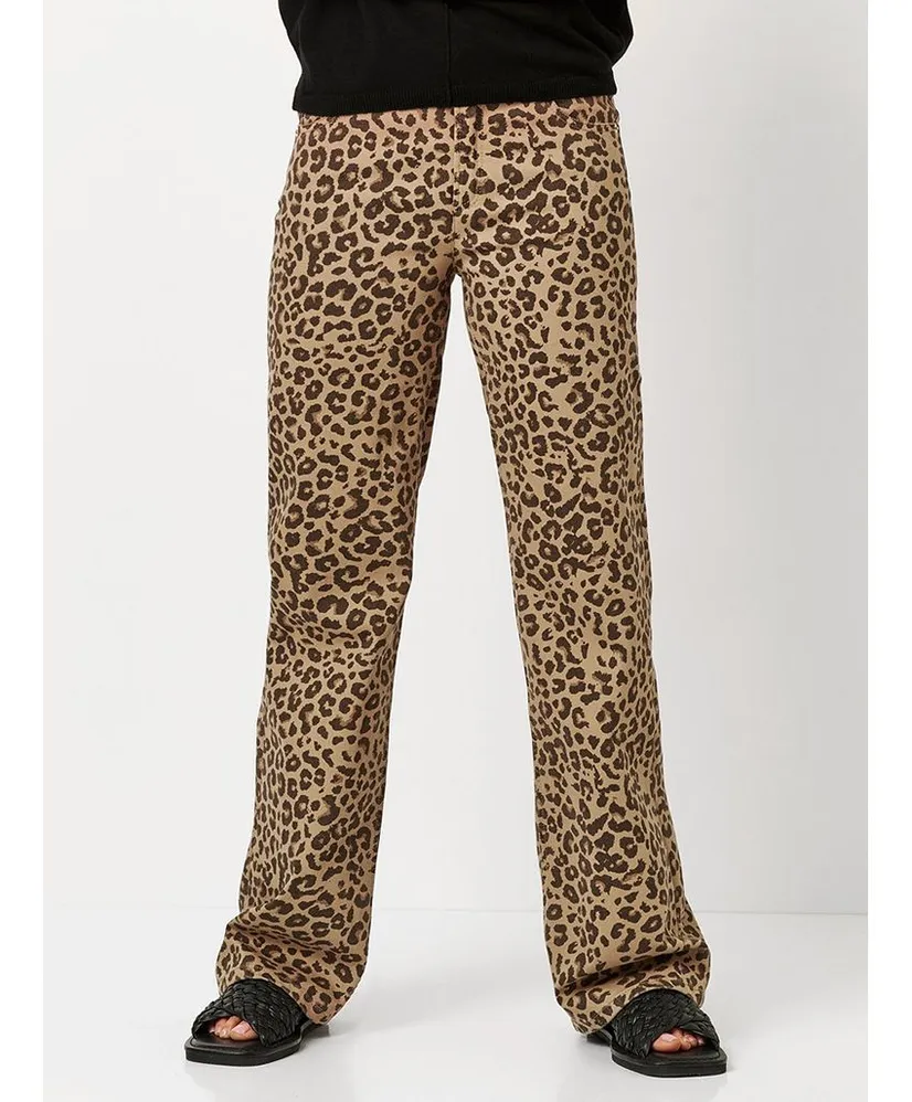 TONI Broek Ella Wide Leg Leopard