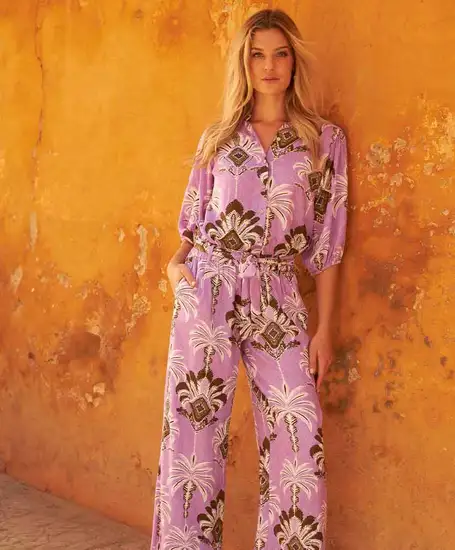 Tramontana Blouse Purple Palm
