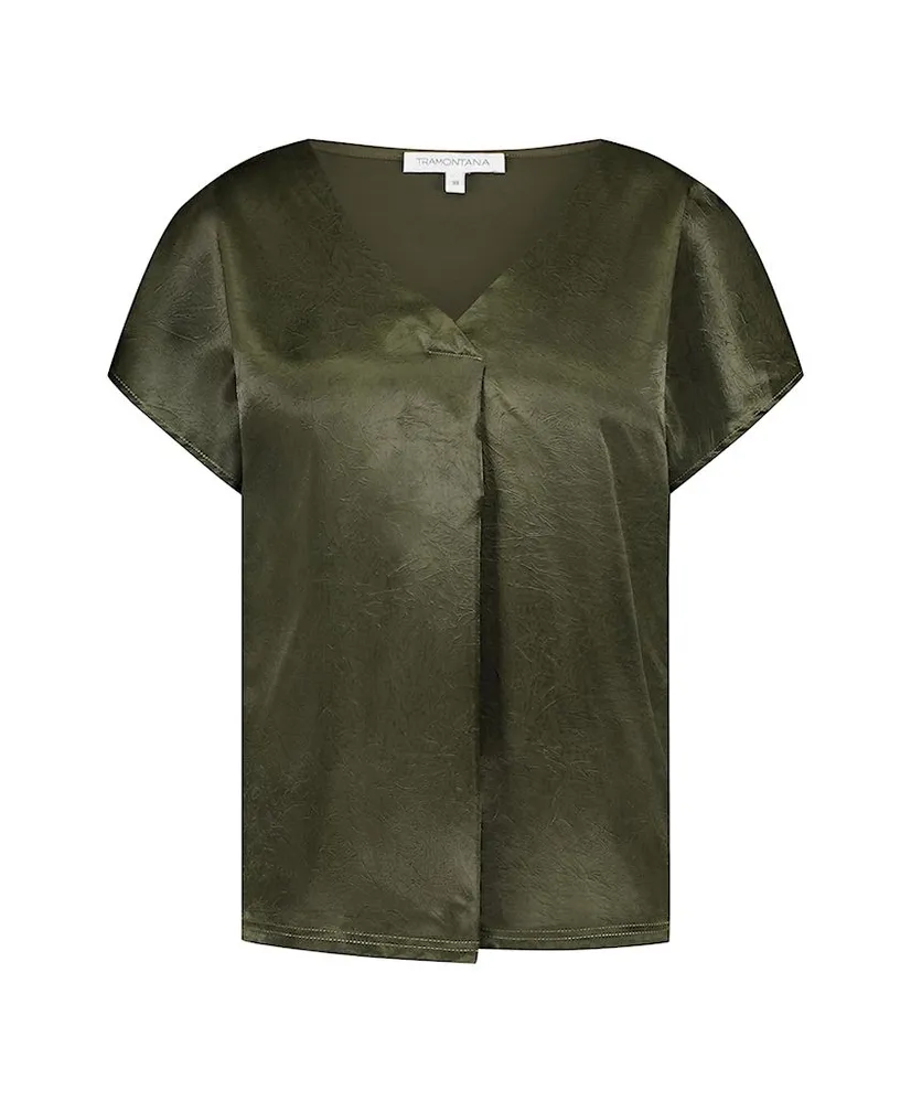 Tramontana Top Crinkled Satin