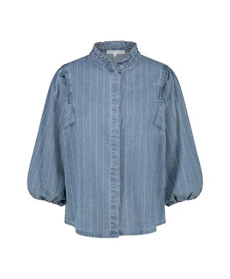 Tramontana Top Pinstripe Denim