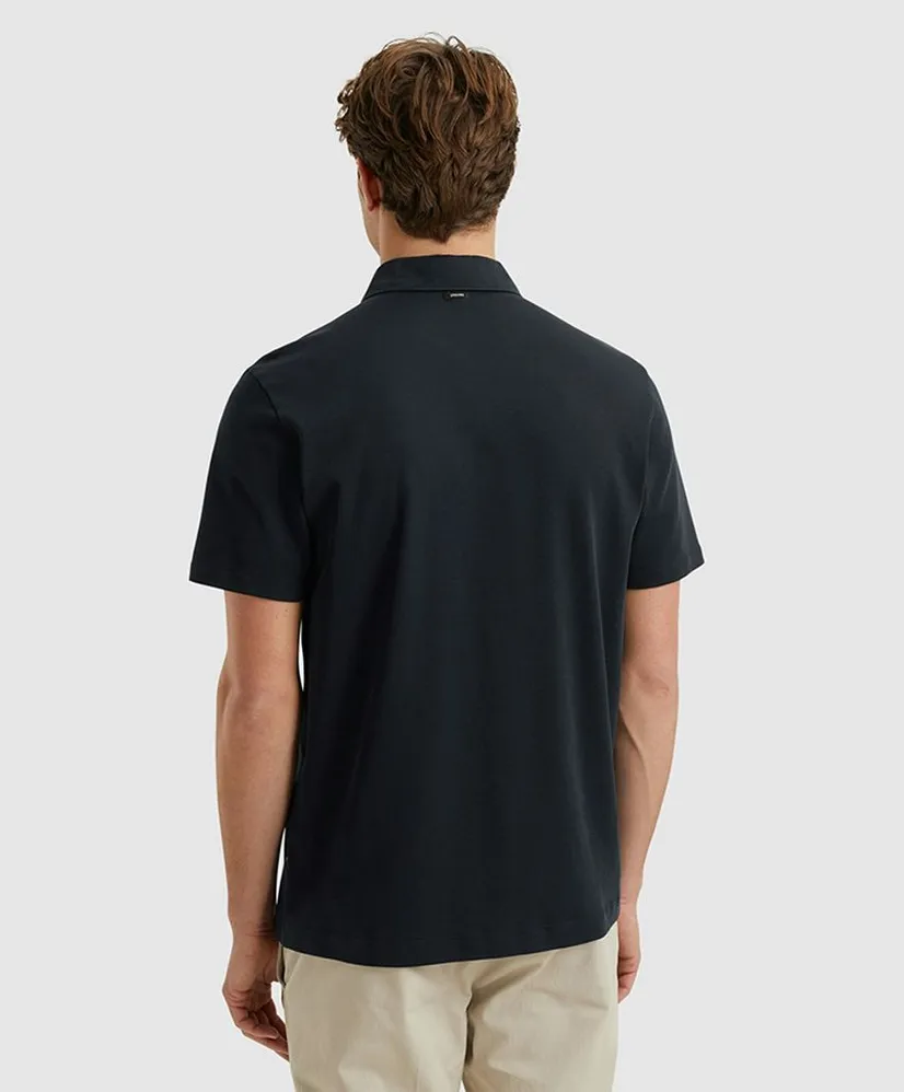 Vanguard Half Zip Polo Effen