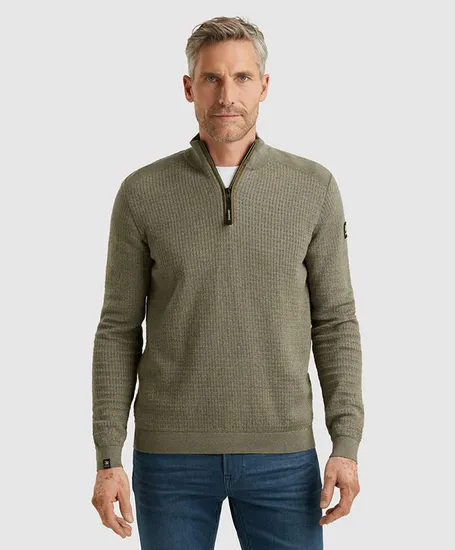 Vanguard Half Zip Trui Mouline