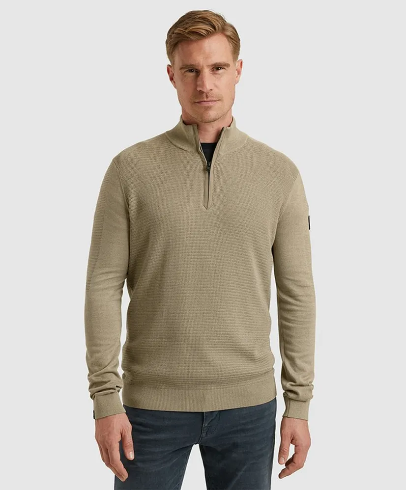 Vanguard Half Zip Trui Mouline