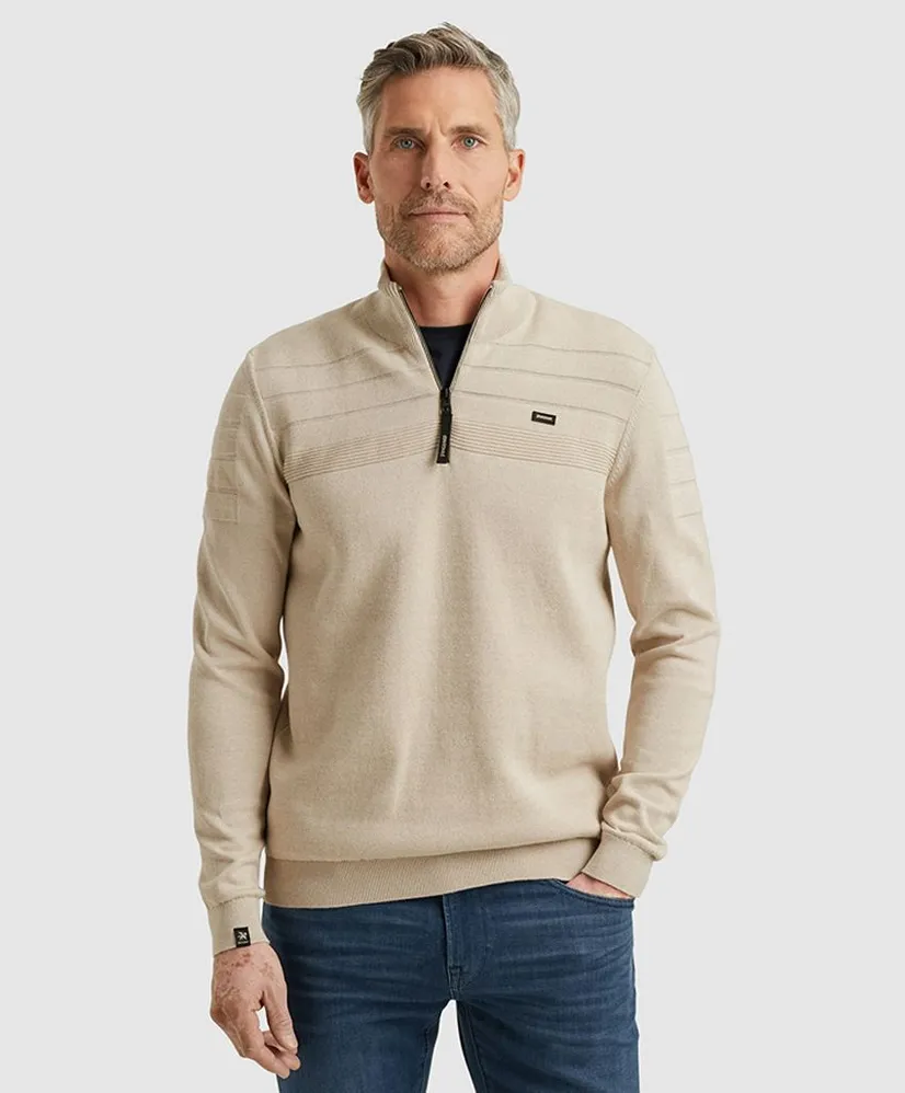 Vanguard Half Zip Trui Mouline