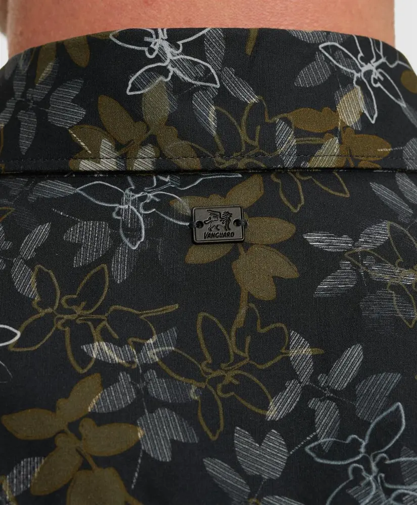 Vanguard Overhemd Allover Print Slim Fit