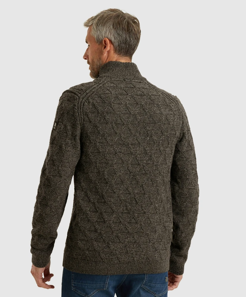 Vanguard Trui Half-Zip Effen Patroon