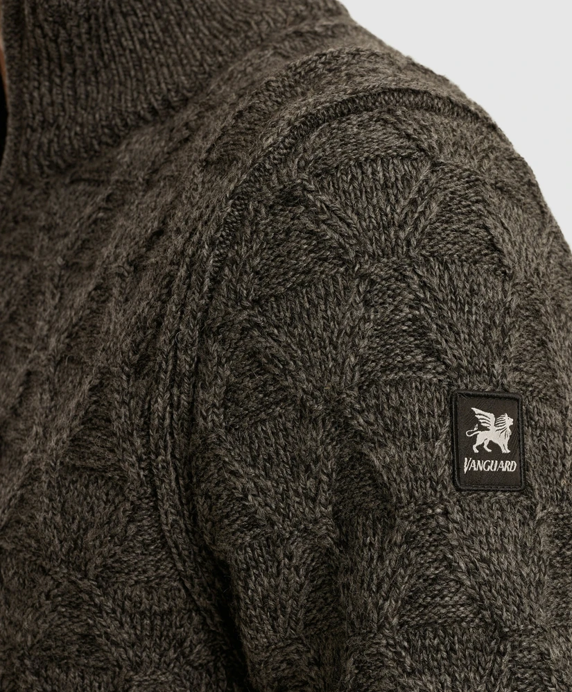 Vanguard Trui Half-Zip Effen Patroon